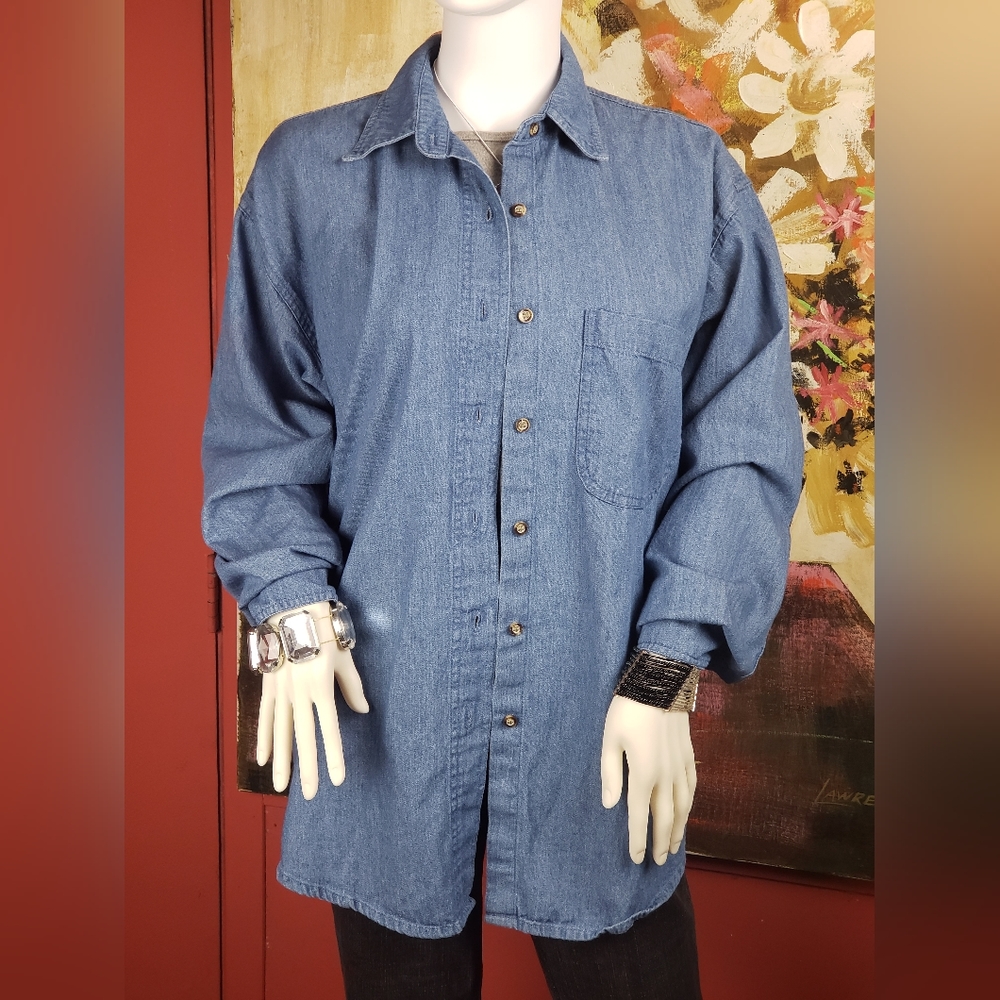 Womens Dominion Apparel Demin Shirt